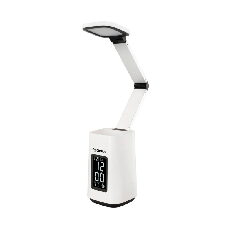 Սեղանի լամպ ժամացույցով Gelius Pro LED Desk Lamp GP-LTL003 Transformer