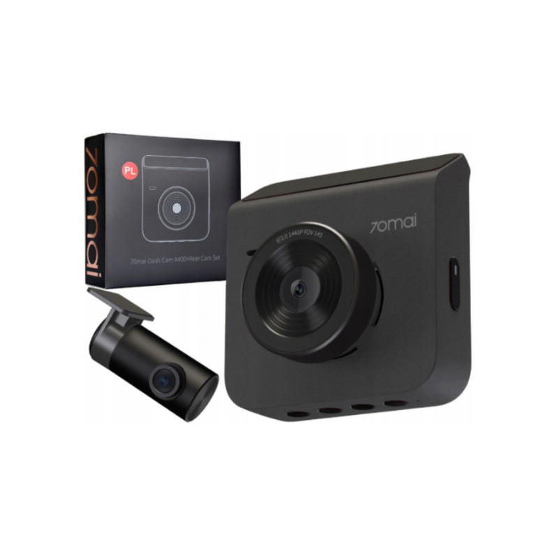 Տեսաձայնագրիչ սարք հետևի տեսախցիկով 70Mai Dash Cam A400+Rear Cam Set black 2